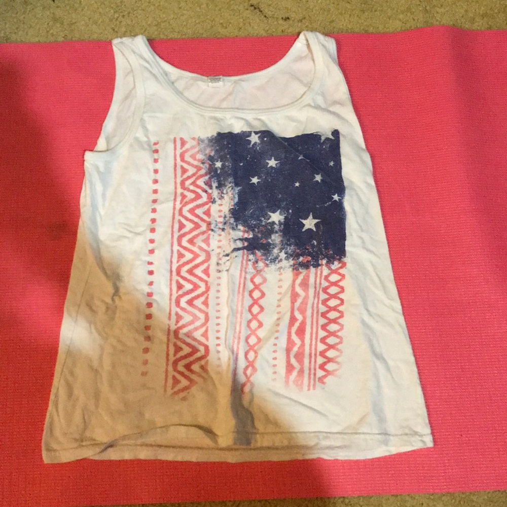 American flag tank top